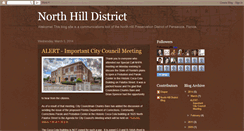 Desktop Screenshot of northhilldistrict.blogspot.com