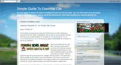 Desktop Screenshot of essentialoilsguide.blogspot.com