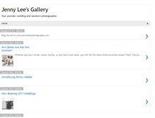 Tablet Screenshot of jennyleesgallery.blogspot.com