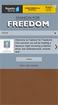 Mobile Screenshot of fashionforfreedomuk.blogspot.com