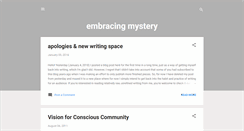 Desktop Screenshot of embracingmystery.blogspot.com