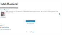 Tablet Screenshot of nutekpharma.blogspot.com