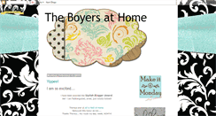 Desktop Screenshot of boyersathome.blogspot.com