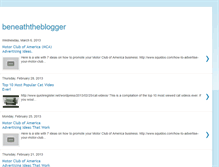 Tablet Screenshot of beneaththeblogger.blogspot.com