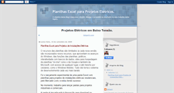 Desktop Screenshot of planilhasexcelparaprojetoseltricos.blogspot.com