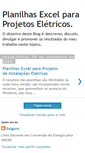 Mobile Screenshot of planilhasexcelparaprojetoseltricos.blogspot.com