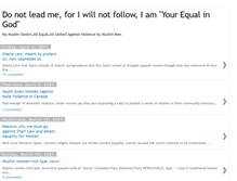 Tablet Screenshot of muslim-womens-rights-are-not-islams.blogspot.com