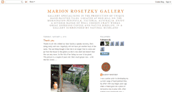 Desktop Screenshot of marionrosetzkygallery.blogspot.com