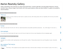 Tablet Screenshot of marionrosetzkygallery.blogspot.com