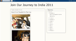 Desktop Screenshot of joinourjourneytoindia2011.blogspot.com