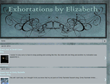 Tablet Screenshot of exhortationsbyelizabeth.blogspot.com