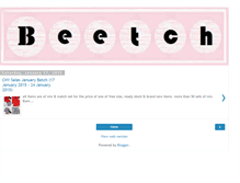 Tablet Screenshot of beetchbeetch.blogspot.com