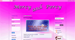 Desktop Screenshot of mercyandpercy.blogspot.com