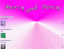 Tablet Screenshot of mercyandpercy.blogspot.com