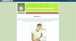 Desktop Screenshot of cures-for-constipation.blogspot.com