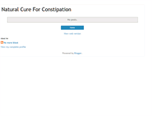 Tablet Screenshot of cures-for-constipation.blogspot.com