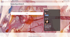 Desktop Screenshot of beautyjunkiex33.blogspot.com
