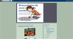 Desktop Screenshot of brincadeirasdavovo.blogspot.com