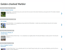 Tablet Screenshot of golden-cheekedwarbler.blogspot.com