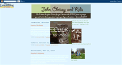 Desktop Screenshot of johnchrissyandkids.blogspot.com