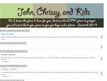 Tablet Screenshot of johnchrissyandkids.blogspot.com