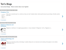 Tablet Screenshot of instructionaldesignblogreview.blogspot.com