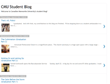 Tablet Screenshot of cmustudentblog.blogspot.com