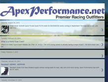 Tablet Screenshot of apexperformanceblog.blogspot.com