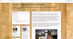 Desktop Screenshot of inandaroundyourmouth.blogspot.com