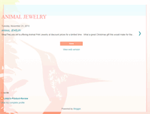 Tablet Screenshot of animal-jewelry.blogspot.com