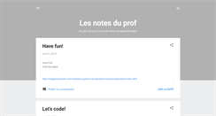 Desktop Screenshot of notesduprof.blogspot.com