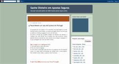 Desktop Screenshot of ganhar-dinheiro-apostas.blogspot.com