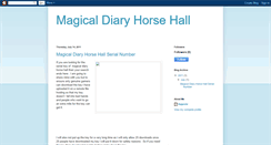 Desktop Screenshot of magicaldiaryhorsehall.blogspot.com