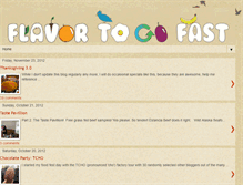 Tablet Screenshot of flavortogofast.blogspot.com