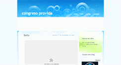 Desktop Screenshot of congresoprovida.blogspot.com
