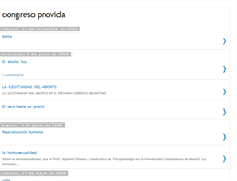 Tablet Screenshot of congresoprovida.blogspot.com