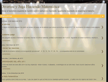 Tablet Screenshot of divertirseyjugarhaciendomatemtica.blogspot.com