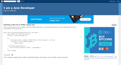 Desktop Screenshot of iamajavadeveloper.blogspot.com