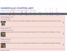 Tablet Screenshot of gainesvillecouponlady.blogspot.com