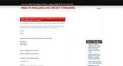 Desktop Screenshot of india-england-live-streaming.blogspot.com