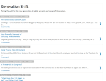 Tablet Screenshot of generationshift.blogspot.com