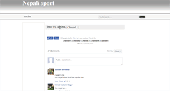 Desktop Screenshot of nepsport.blogspot.com