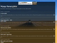 Tablet Screenshot of kanaryjska-przygoda.blogspot.com