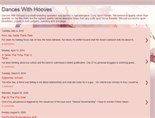 Tablet Screenshot of danceswithhooves.blogspot.com