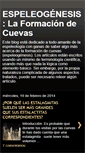 Mobile Screenshot of espeleogenesis.blogspot.com