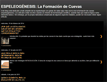 Tablet Screenshot of espeleogenesis.blogspot.com