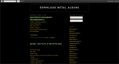 Desktop Screenshot of downloadmetalalbums.blogspot.com