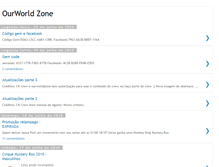 Tablet Screenshot of our-world-zone.blogspot.com