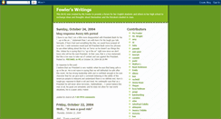 Desktop Screenshot of fowlerswritings.blogspot.com