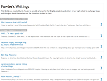Tablet Screenshot of fowlerswritings.blogspot.com